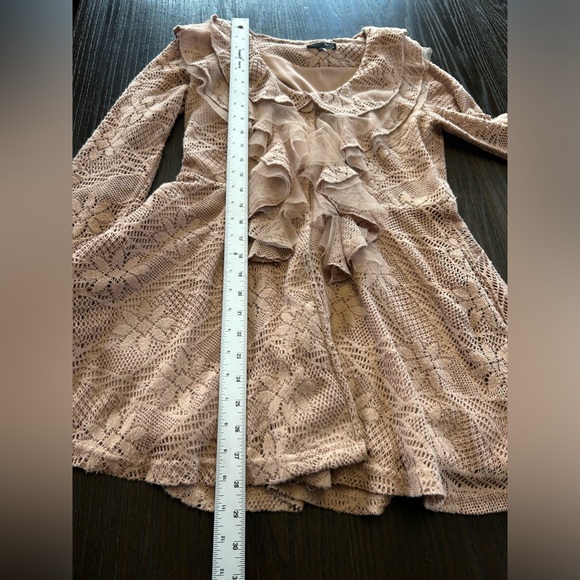 Ryu Anthropologie cardigan whimsical regency prairie chic feminine pioneer boho - Picture 10 of 12